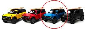 Ford  - Bronco  2022 blue - 1:34 - Kinsmart - KT5438WS1 - KT5438WS1b | Toms Modelautos