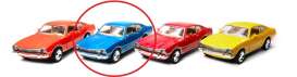 Ford  - Maverick 1974 blue - 1:38 - Kinsmart - KT5488W - KT5488Wb | Toms Modelautos