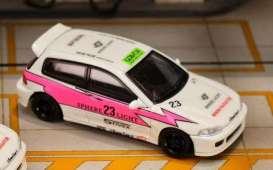 Honda  - Civic EG6 white/pink - 1:64 - Street Weapon - STW270 - STW270 | Toms Modelautos