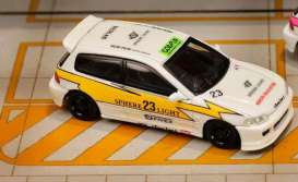 Honda  - Civic EG6 white/yellow - 1:64 - Street Weapon - STW271 - STW271 | Toms Modelautos