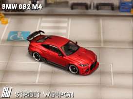 BMW  - M4 G82 matte red - 1:64 - Street Weapon - STW284 - STW284 | Toms Modelautos