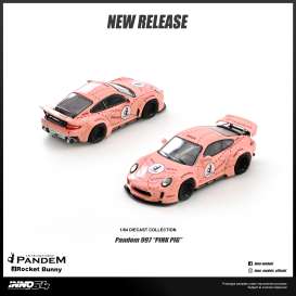 Porsche  - 997 pink - 1:64 - Inno Models - IN64-997P-PPIG - in64-997P-PPIG | Toms Modelautos