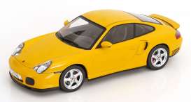 Porsche  - 911 (996) Turbo 2000 yellow - 1:18 - KK - Scale - KKDC181473 - KKDC181473 | Toms Modelautos