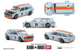 Datsun  - 510 1969 blue/orange - 1:64 - Mini GT - KHMG302 - MGTKHMG302 | Toms Modelautos