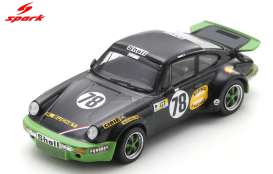 Porsche  - 911 Carrera RSR  1975 black/green - 1:64 - Spark - 64S026 - spa64S026 | Toms Modelautos