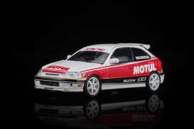 Honda  - Civic Type R white/red - 1:64 - Motorhelix - M65018 - MH65018 | Toms Modelautos