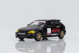 Honda  - Civic Type R black - 1:64 - Motorhelix - M65024 - MH65024 | Toms Modelautos