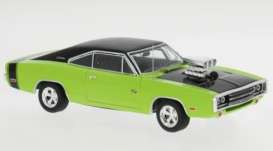 Dodge  - Charger R/T 1970 green/black - 1:43 - IXO Models - 1005444 - ixoCLC620 | Toms Modelautos