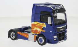 MAN  - TGX XXL 2020 blue/orange - 1:43 - IXO Models - 1005448 - ixtr235 | Toms Modelautos