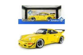 Porsche  - 911 2023 yellow - 1:18 - Solido - 1807518 - soli1807518 | Toms Modelautos