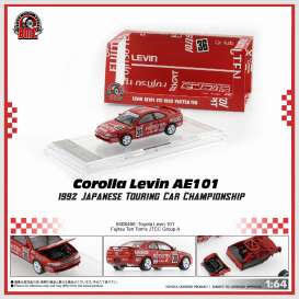 Toyota  - Levin 101 1992 red/white - 1:64 - BM Creations - 64B0486 - BM64B0486 | Toms Modelautos