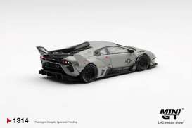 Lamborghini  - Murcielago 2025 grey - 1:64 - Mini GT - MGT01314-BL - MGT01314-BL | Toms Modelautos