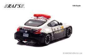 Nissan  - Fairlady Z Nismo (Z34)    white/black - 1:64 - Rai's - H7640041 - H7640041 | Toms Modelautos