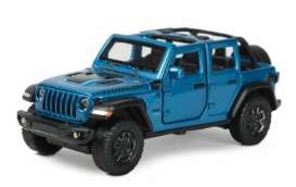 Jeep  - Wrangler Rubicon 4xe blue - 1:32 - Rastar - 64620bl - rastar64620bl | Toms Modelautos
