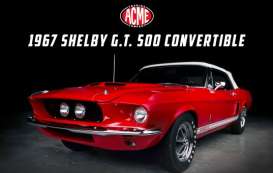 Shelby  - G.T. 500 1967 red - 1:18 - Acme Diecast - 1801894 - acme1801894 | Toms Modelautos
