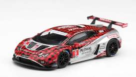 Lamborghini  - Huracan 2025 red/silver - 1:64 - Mini GT - MGT01327-L - MGT01327-L | Toms Modelautos