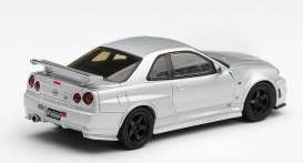 Nissan  - Skyline GT-R 1999 silver - 1:64 - Mini GT - MGT01329-R - MGT01329-R | Toms Modelautos