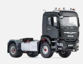 MAN  - TGS 18.510 4x4 BL  black - 1:32 - Wiking - 077651 - WIK077651 | Tom's Modelauto's