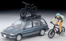 Honda  - Civic Shuttle RT X 1990 blue - 1:64 - Tomica Limited Vintage - TMT33904 - TLV-N297c | Toms Modelautos