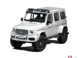 Mercedes Benz  - AMG G63 4×4 W463 platinum magno - 1:64 - KengFai - KF038-3 - KF038-3 | Toms Modelautos