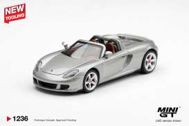 Porsche  - Carrera GT 2006 silver metalllic - 1:64 - Mini GT - MGT01236-L - MGT01236-L | Toms Modelautos