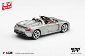 Porsche  - Carrera GT 2006 silver metalllic - 1:64 - Mini GT - MGT01236-BL - MGT01236-BL | Toms Modelautos