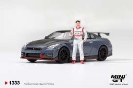 Nissan  - GTR R35 2024 blue - 1:64 - Mini GT - MGT01333-R - MGT01333-R | Toms Modelautos