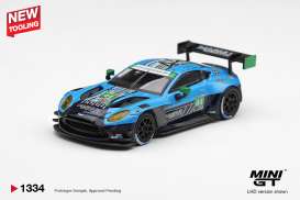 Aston Martin  - Vantage GT3 Evo 2025 blue/black - 1:64 - Mini GT - MGT01334-BL - MGT01334-BL | Toms Modelautos