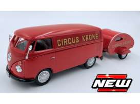 Volkswagen  - Samba Van red - 1:43 - Cararama - 4-13461-2 - cara13461-2 | Toms Modelautos