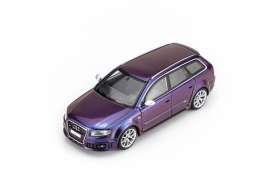 Audi  - RS4 (B7) 2005 purple - 1:64 - Motorhelix - M68311 - MH68311 | Toms Modelautos