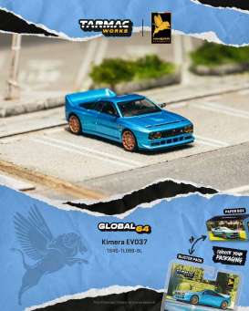 Kimera  - EVO37 2021 blue - 1:64 - Tarmac - T64G-TL089-BL - TC-T64G-TL089-BL | Toms Modelautos