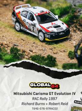 Mitsubishi  - Carisma GT Evo IV 1997 various - 1:64 - Tarmac - T64G-076-97RAC02-B - TC-T64G-076-97RAC02-BL | Toms Modelautos