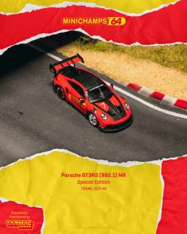 Porsche  - GT3RS 2025 red - 1:64 - Tarmac - T64MC-023-RE - TC-T64MC-023-RE | Toms Modelautos