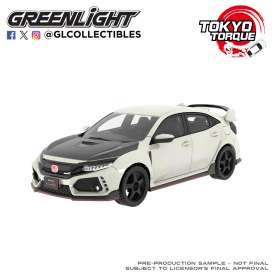 Honda  - Civic Type-R (FK8) 2018 championship white - 1:64 - GreenLight - 235110-F - gl235110-F | Toms Modelautos