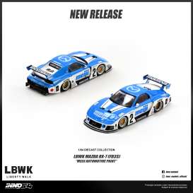 Mazda  - RX7 blue/white - 1:64 - Inno Models - IN64-LBWKRX7-10 - in64-LBWKRX7-10 | Toms Modelautos