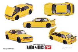 BMW  - M3 (E30) 1989 yellow - 1:64 - Mini GT - KHMG301 - MGTKHMG301 | Toms Modelautos