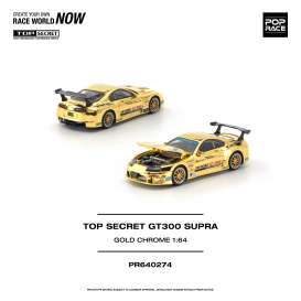 Toyota  - GT300 Supra gold chrome - 1:64 - Pop Race Limited - PR640274 - PR640274 | Toms Modelautos