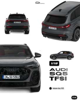 Audi  - SQ5 TFSI 2025 volcano grey - 1:18 - OttOmobile Miniatures - OT1348 - OT1348 | Toms Modelautos
