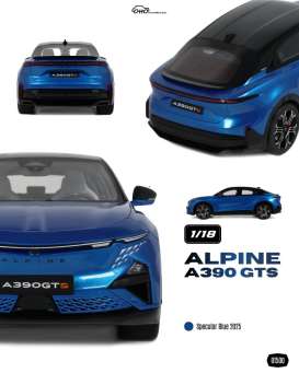 Alpine  -  A390 GTS 2025 specular blue - 1:18 - OttOmobile Miniatures - OT500 - OT500 | Toms Modelautos