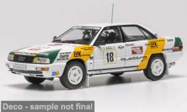 Audi  - 200 quattro  1989 white/yellow/green - 1:43 - IXO Models - 1009839 - ixoRAC461 | Toms Modelautos