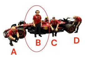 Figures diorama - Pit Crew Worker B Ferrari  - 1:18 - Cartrix - CTPL18091 - CTPL18091 | Toms Modelautos