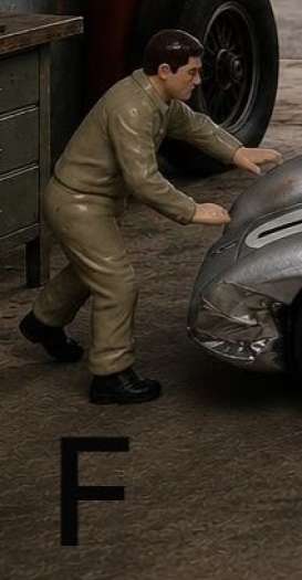 Figures diorama - Mechanic position F  - 1:43 - Cartrix - CTVD40 - CTVD40 | Toms Modelautos