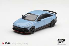 Hyundai  - Ioniq 6 N Performance blue pearl - 1:64 - Mini GT - MGT01344-L - MGT01344-L | Toms Modelautos