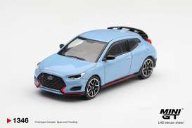 Hyundai  - Veloster N Performance  blue - 1:64 - Mini GT - MGT01346-L - MGT01346-L | Toms Modelautos