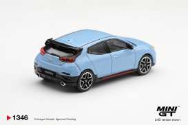 Hyundai  - Veloster N Performance  blue - 1:64 - Mini GT - MGT01346-L - MGT01346-L | Toms Modelautos