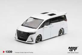 Toyota  - Alphard 40 2025 white - 1:64 - Mini GT - MGT01339-BL - MGT01339-BL | Toms Modelautos