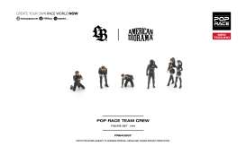 Figures  - Team Crew black - 1:64 - Pop Race Limited - PR640567 - PR640567 | Toms Modelautos