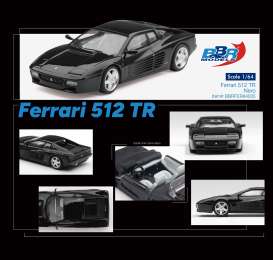 Ferrari  - 512 1992 black - 1:64 - BBR - BBRFER64035 - BBRFER64035 | Toms Modelautos