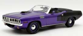 Plymouth  - Hemi Cuda Convertible 1971 purple - 1:18 - Acme Diecast - 1806141 - acme1806141 | Toms Modelautos