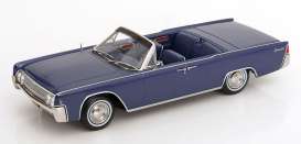 Lincoln  - Continental Convertible  1963 blue metallic - 1:18 - KK - Scale - KKDC181522 - KKDC181522 | Toms Modelautos